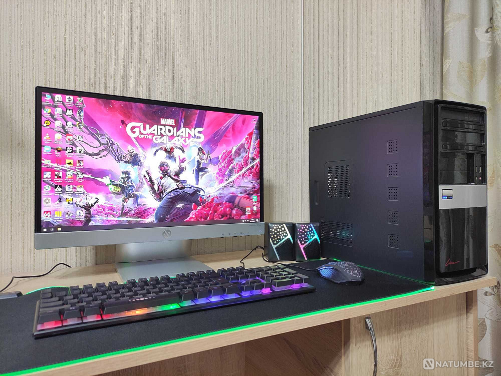 Игровой компьютер Core i5/8GB/SSD/HDD/GTX 1060+ 22 HP Pavilion монитор Алматы - изображение 1