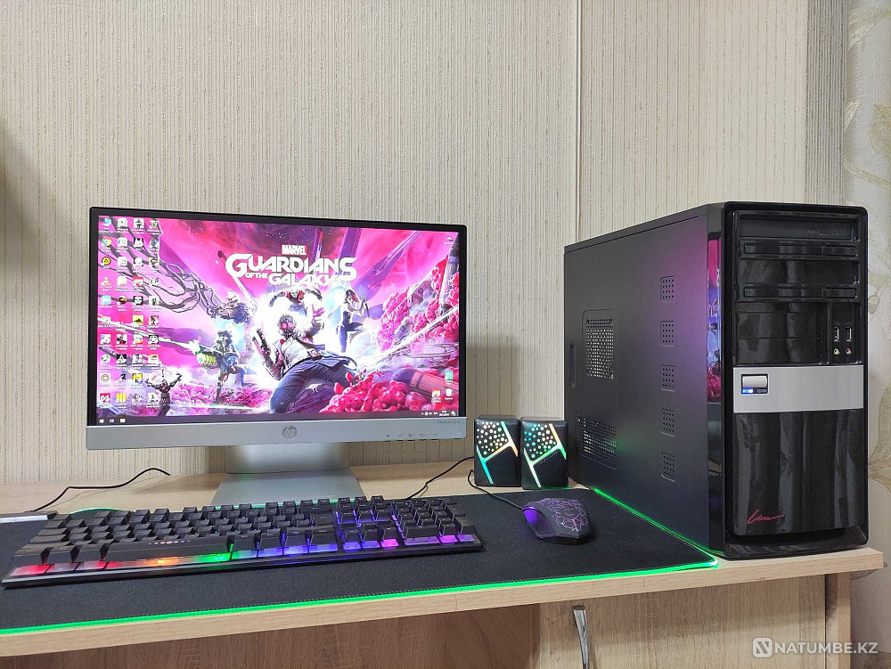 Игровой компьютер Core i5/8GB/SSD/HDD/GTX 1060+ 22 HP Pavilion монитор Алматы - изображение 2