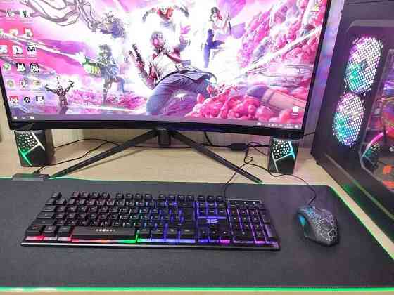 Продам игровой компьютер Core i5/16GB/RX580 8GB + 32 дюймовый монитор Алматы