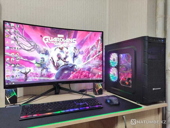 Продам игровой компьютер Core i5/16GB/RX580 8GB + 32 дюймовый монитор Алматы - изображение 1