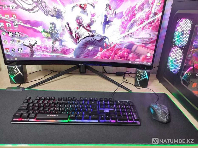 Продам игровой компьютер Core i5/16GB/RX580 8GB + 32 дюймовый монитор Алматы - изображение 3