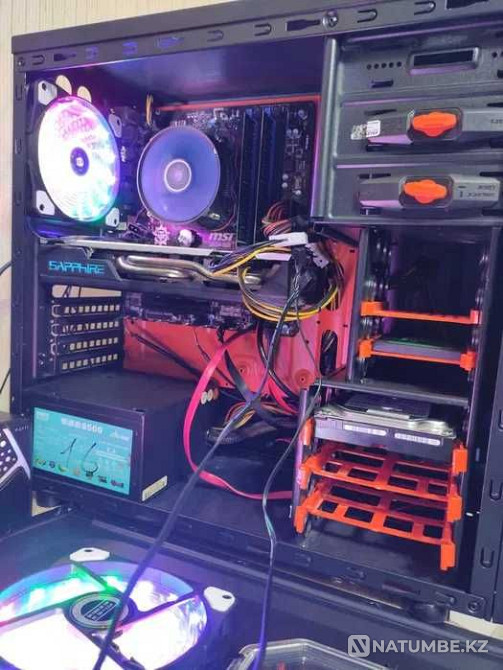 Продам игровой компьютер Core i5/16GB/RX580 8GB + 32 дюймовый монитор Алматы - изображение 5