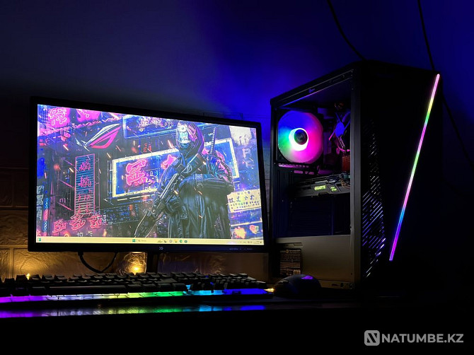 Игровой компьютер Монитор комплект ( i5 7400 ; 16Gb ; SSD ) Алматы - изображение 1