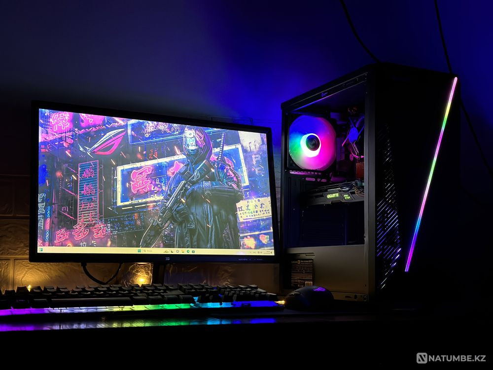 Игровой компьютер Монитор комплект ( i5 7400 ; 16Gb ; SSD ) Алматы - изображение 1