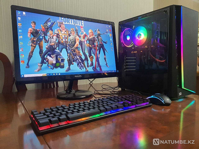 Ойын компьютері. Қаптамада бәрі жаңа. Intel i5+GTX1060+8GB+23 дюймдік монитор  Алматы - изображение 1