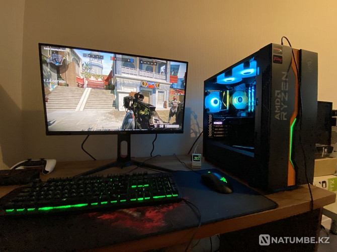 Продам игровой компьютер на Ryzen 5-2600|RTX3060|DDR4-16Gb Алматы - изображение 2