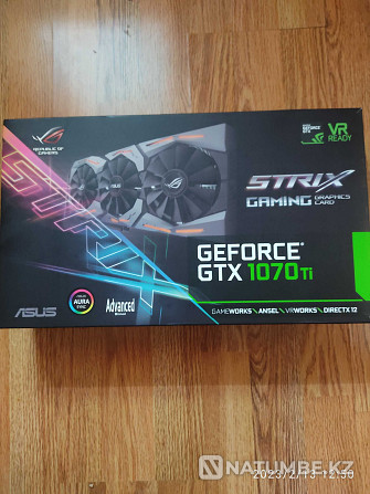 Продам видеокарту Асус стрикс 1070TI Алматы - изображение 1