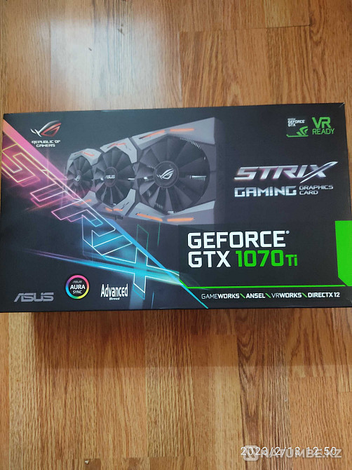 Продам видеокарту Асус стрикс 1070TI Алматы - изображение 1