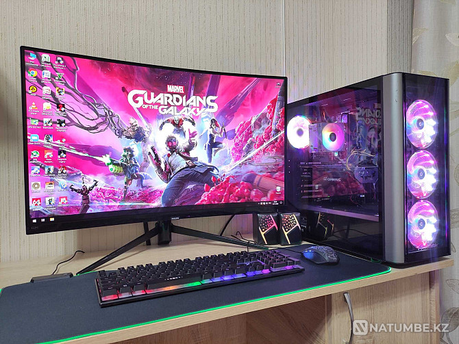 Gaming PC Core i7/16GB/SSD/GTX 1070Ti + Curved 32-inch Almaty - photo 1