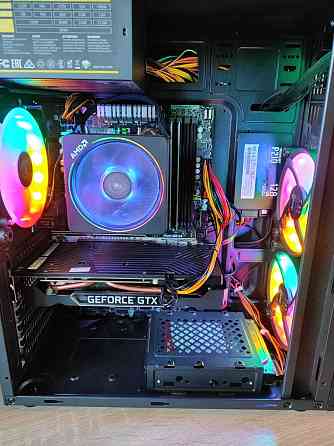 Компьютер R7-2700x/GTX1660S/DDR4-16G/SSD-120/HDD-1Tb/БП 550W Алматы