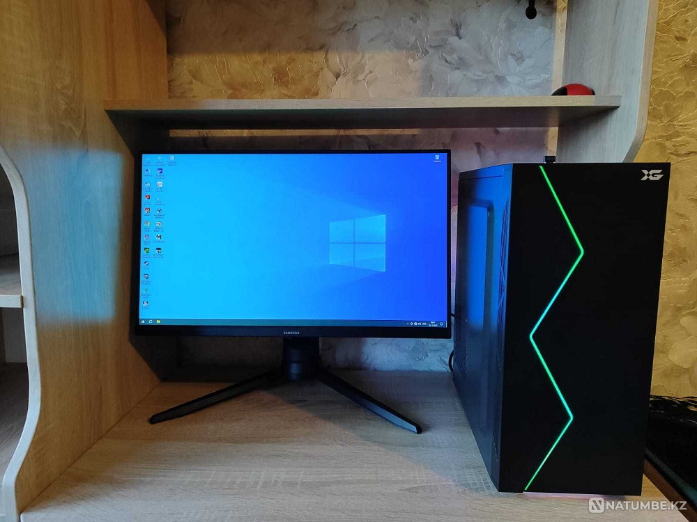 Компьютер R7-2700x/GTX1660S/DDR4-16G/SSD-120/HDD-1Tb/БП 550W Алматы - изображение 1