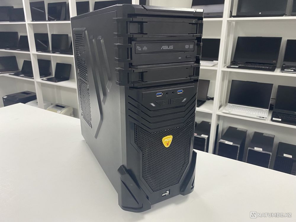 Игровой системный блок - Core i7-4790/16GB/SSD 128GB + 1TB/GTX 1650 Алматы - изображение 1