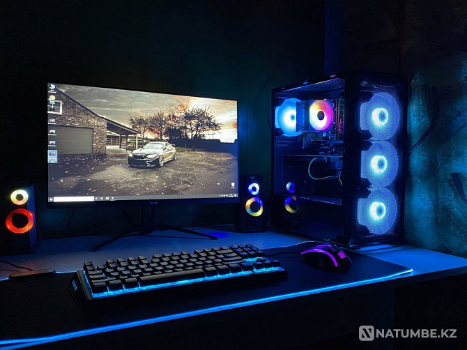 New gaming computer with monitor Almaty - photo 2