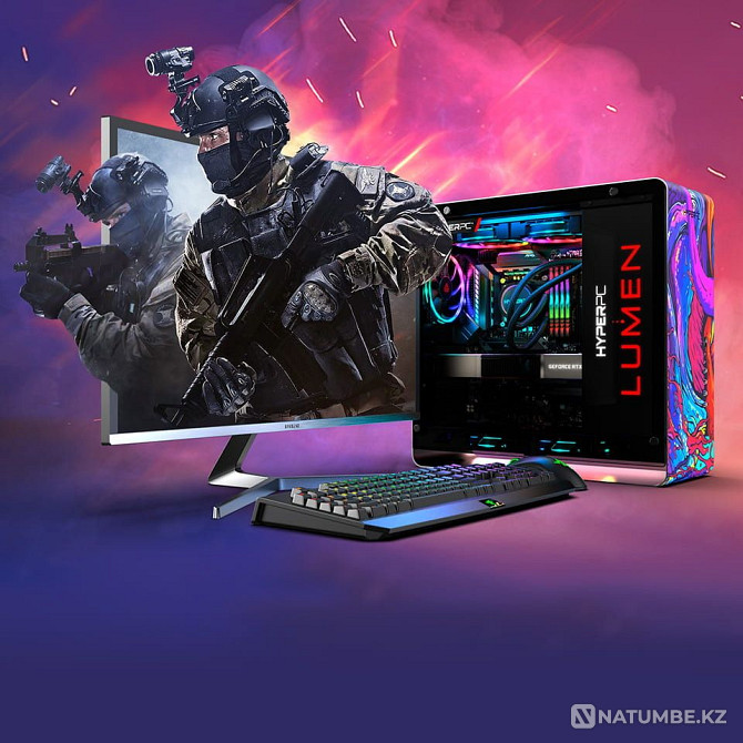 Gaming computer with monitor Almaty - photo 1