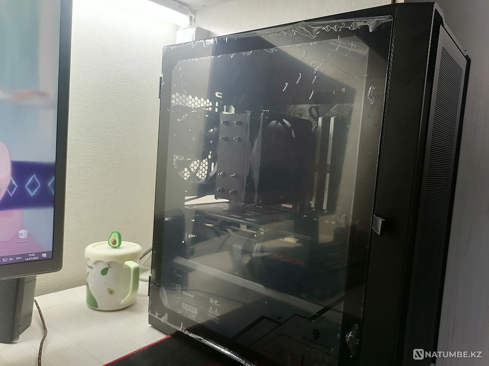 6650xt(=3060ti)+r5 5600(=i5 12400f)+m2 1tb+2*8gb игровой компьютер Алматы - изображение 2