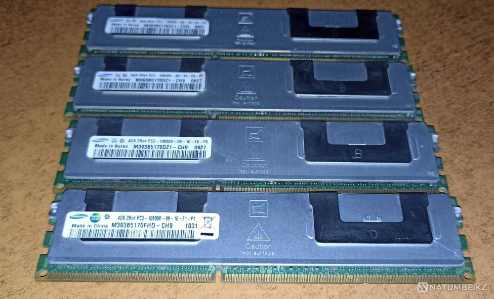 Серверная ОЗУ 16gb (4x4gb) DDR3 ECC REG Алматы - изображение 1