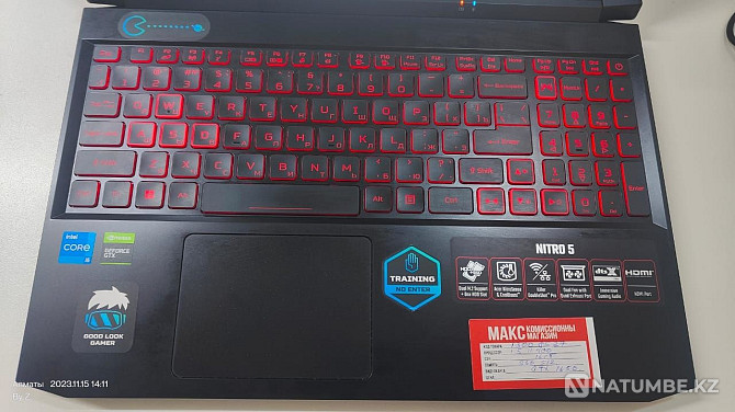 Acer Nitro 5 i5 11400/ОЗУ 16гб/GTX 1650/SSD 512gb Техномакс Алматы - изображение 3