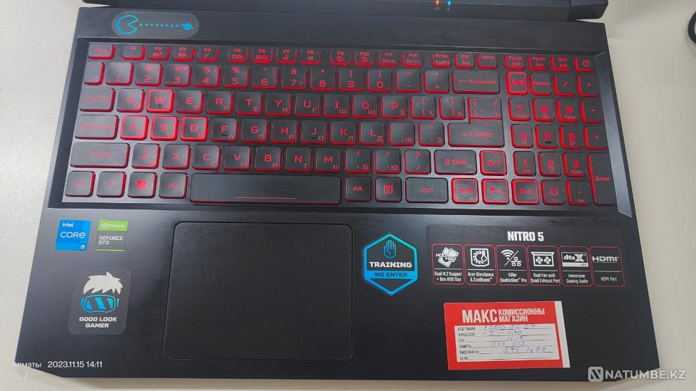 Acer Nitro 5 i5 11400/ОЗУ 16гб/GTX 1650/SSD 512gb Техномакс Алматы - изображение 3