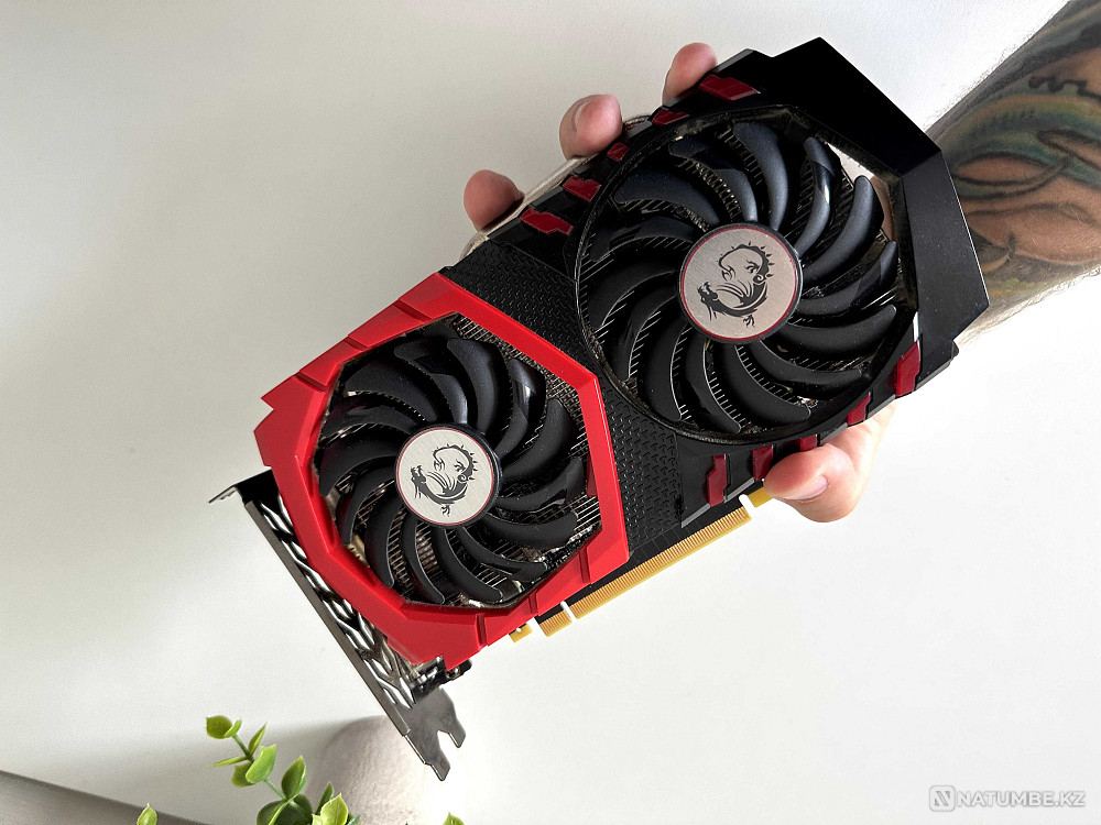 Видеокарта MSI GeForce GTX 1050 Ti GAMING X 4GB Алматы - изображение 1