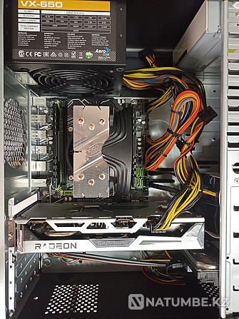 Продам системный блок 10 ядер 20 потоков 16 озу вид карта 8 gb Алматы - изображение 7