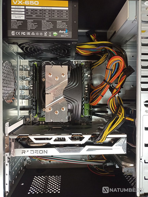 Продам системный блок 10 ядер 20 потоков 16 озу вид карта 8 gb Алматы - изображение 7