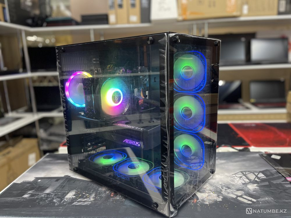Игровой Системный Блок Core i7-10700F/RAM 16/RTX 4060 8GB Алматы - изображение 1