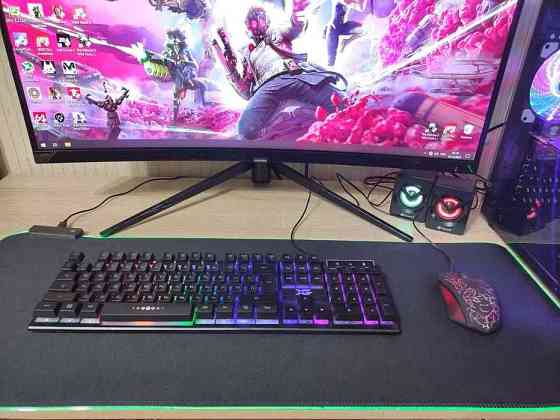 Игровой компьютер Core i7/32GB/SSD/GTX 1070 8GB+32 дюйм 144 Гц монитор Almaty