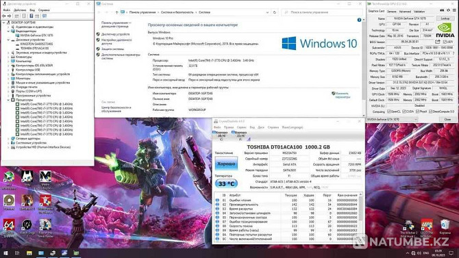 Gaming computer Core i7/32GB/SSD/GTX 1070 8GB+32 inch 144 Hz monitor Almaty - photo 8