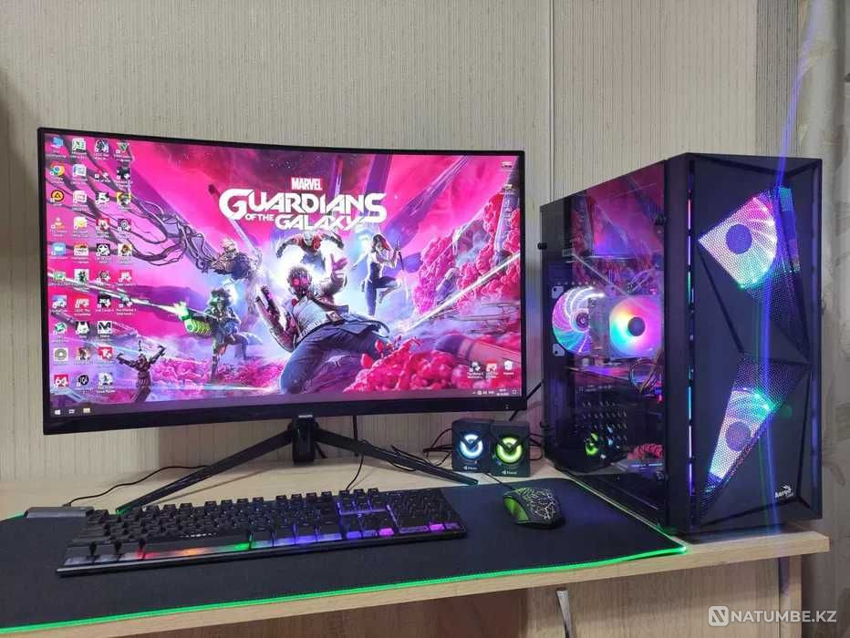 Игровой компьютер Core i7/32GB/SSD/GTX 1070 8GB+32 дюйм 144 Гц монитор Алматы - изображение 2