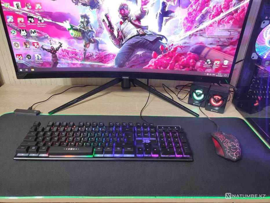 Игровой компьютер Core i7/32GB/SSD/GTX 1070 8GB+32 дюйм 144 Гц монитор Алматы - изображение 3