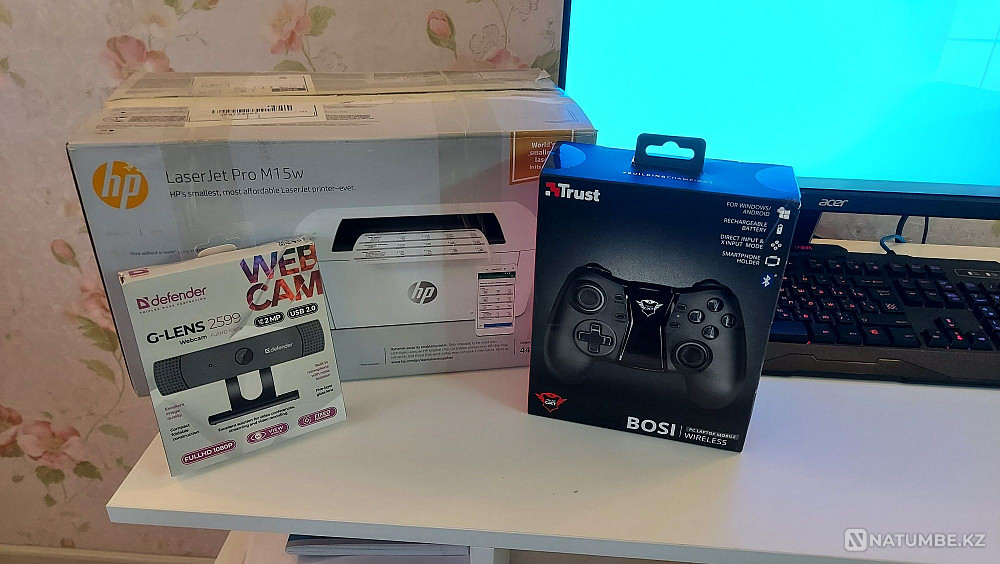 ойын компьютері; монитор; кесте; орындық пен принтер  Алматы - изображение 6