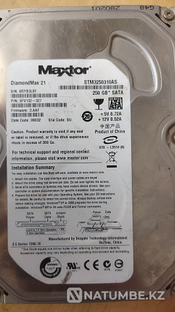HDD дискісі 250 Гб  Алматы - изображение 1