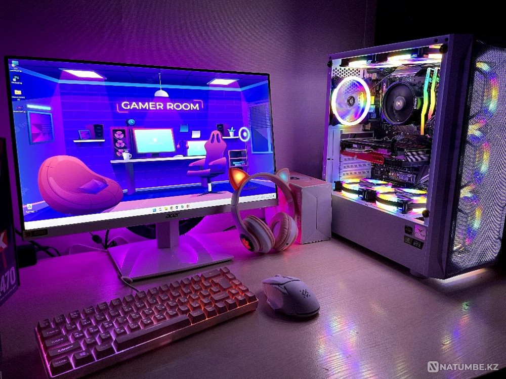 Продам или обмен игровой компьютер Ryzen 5 RTX Алматы - изображение 1