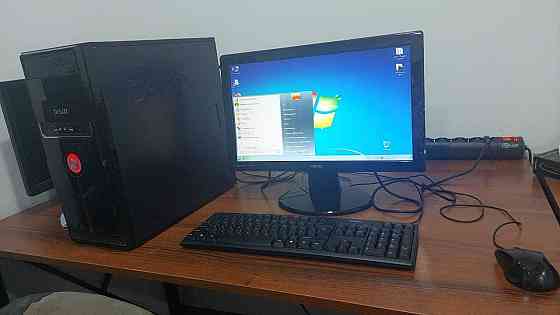 Компьютер в отличном состоянии с монитором 19"; клавиатура; мышь. Алматы