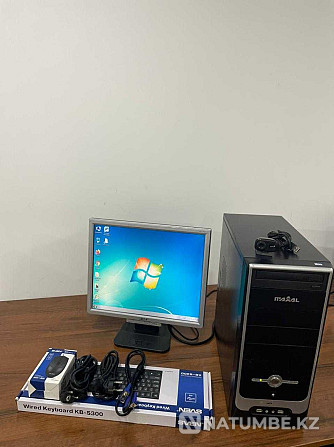 Компьютер в отличном состоянии с монитором 19"; клавиатура; мышь. Алматы - изображение 4