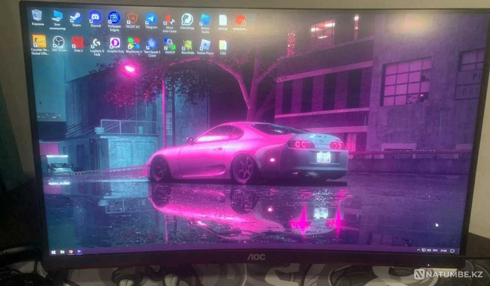 23.6 165Hz Va Монитор AOC C24G2U Алматы - изображение 1