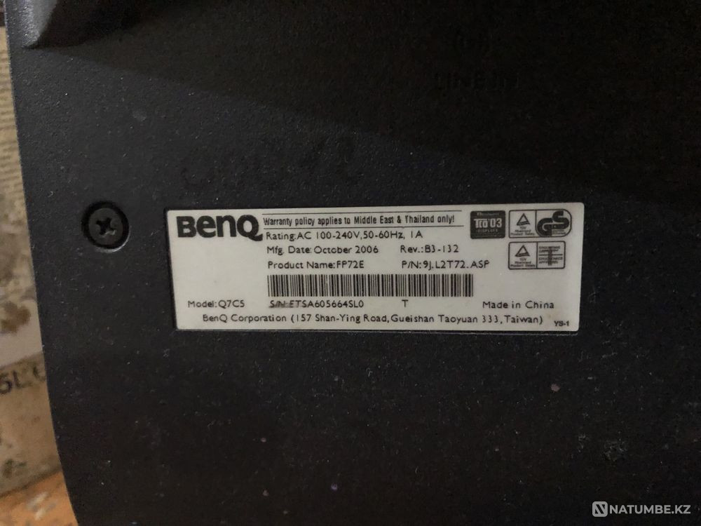 Монитор для компьютера Benq Шымкент Алматы - изображение 2
