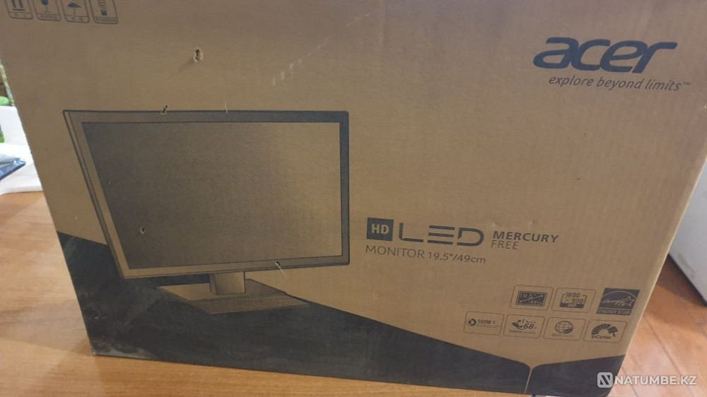 Монитор новый Acer V206HQL Алматы - изображение 3