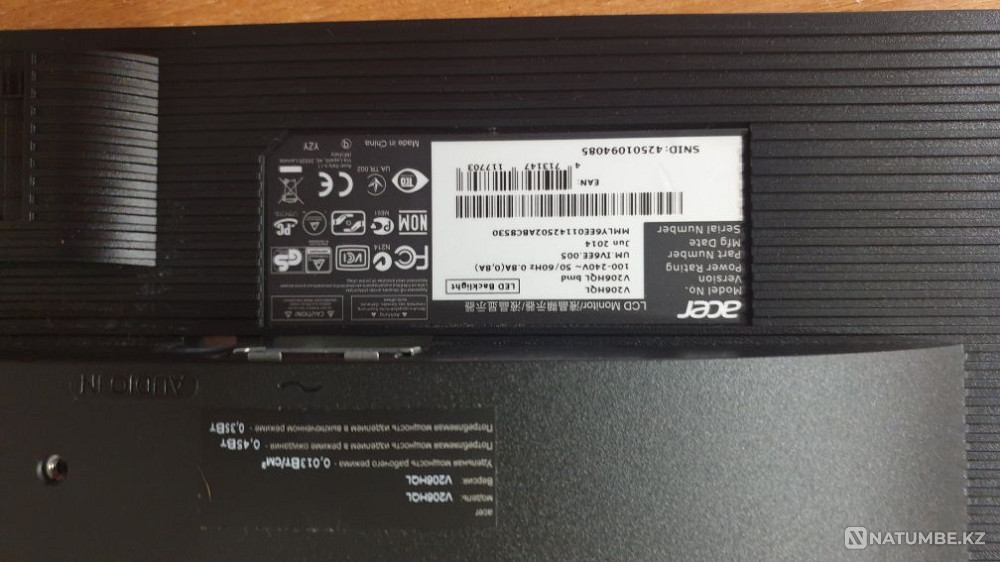 Монитор новый Acer V206HQL Алматы - изображение 2