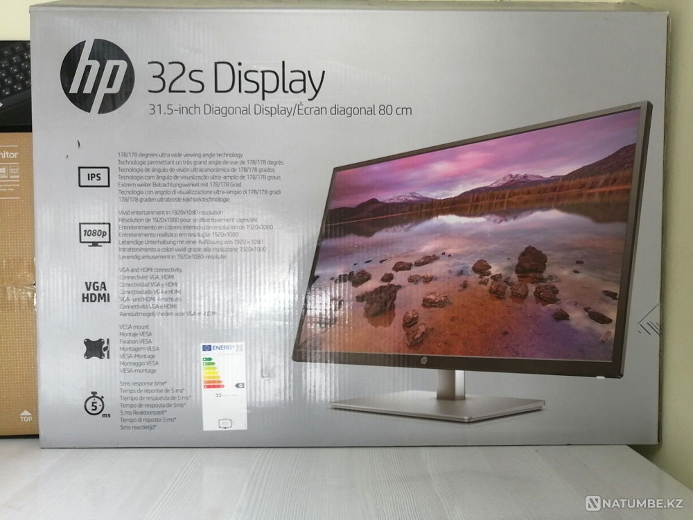 Монитор HP диагональ 32" Алматы - изображение 1