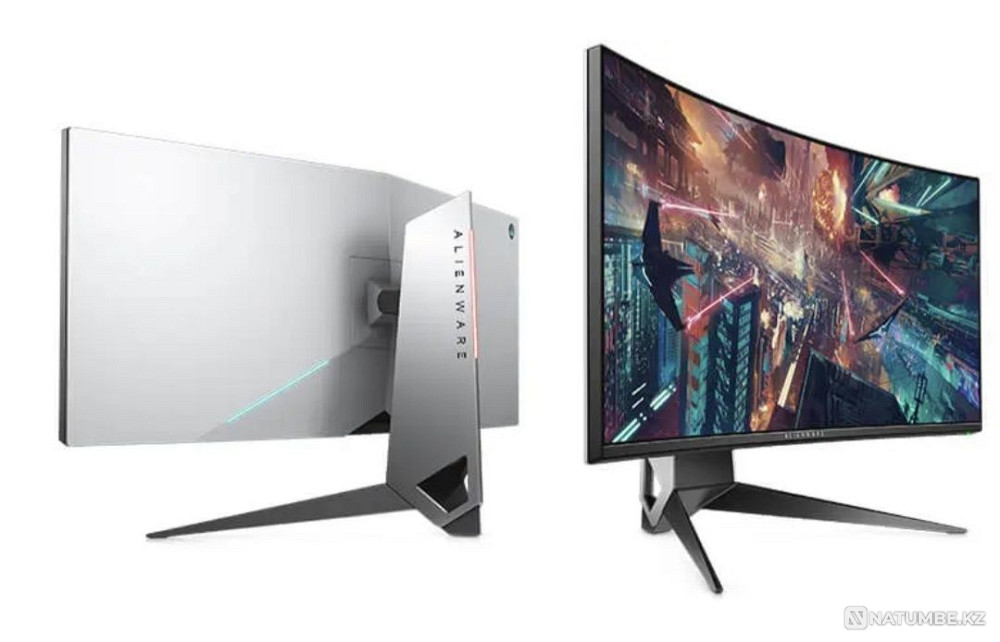 Игровой монитор 34 Dell ;Alienware AW3418DW; 34" Curved; IPS; 3440x144 Алматы - изображение 1