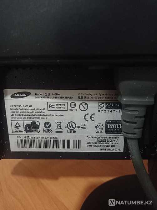 Монитор ЖК SAMSUNG 943NW Алматы - изображение 3