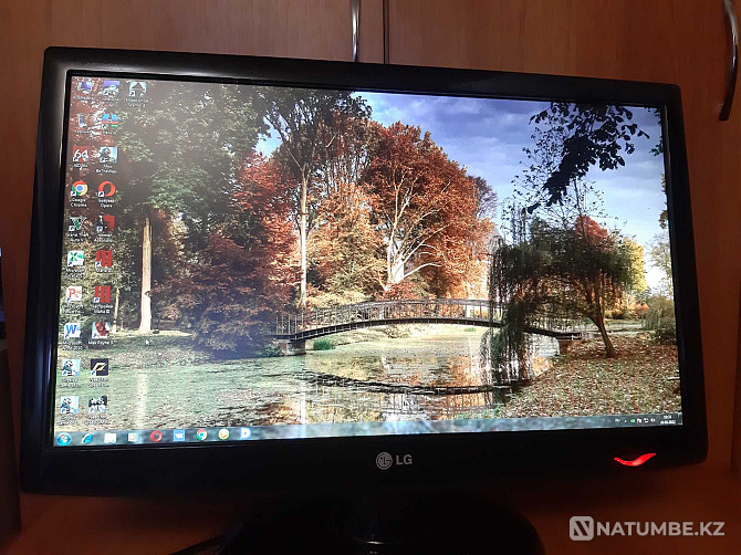 Selling an LG monitor (Full HD 23 inches 75Hz) in excellent condition. Almaty - photo 2
