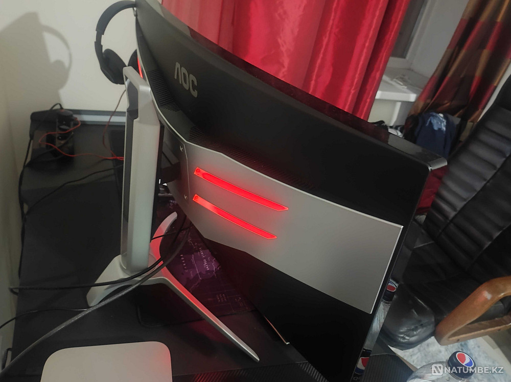 Продам Монитор 35" AOC AGON AG352UCG6; Black; 4k; 100 герц Алматы - изображение 2