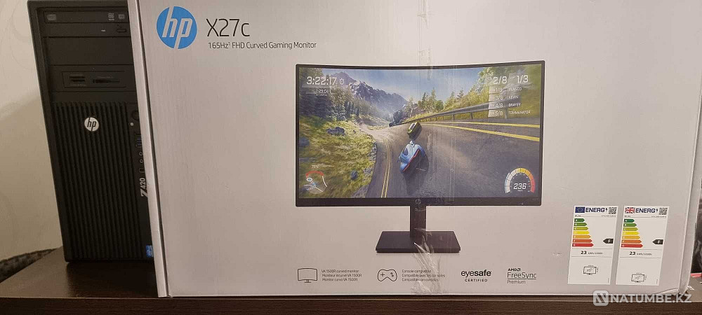 Игровой монитор HP X27c Алматы - изображение 2