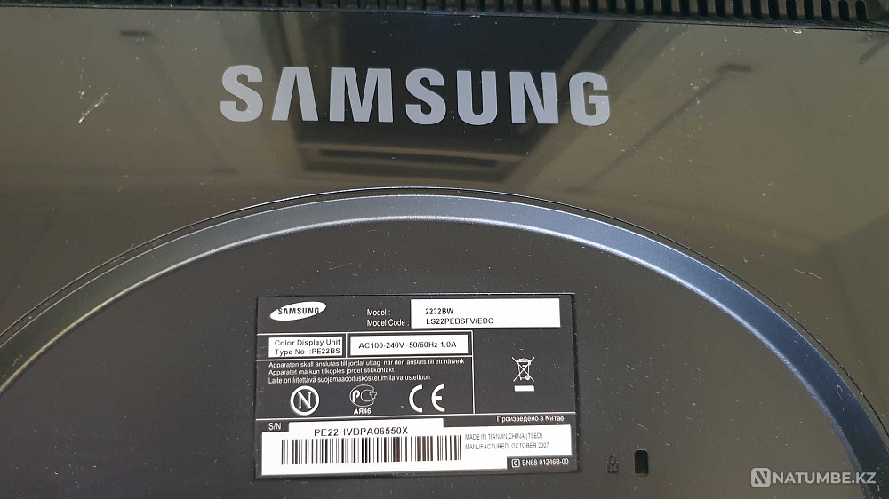 Монитор 22' Samsung 2232BW Алматы - изображение 2