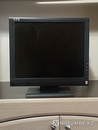 Selling a used black monitor from CTX; Almaty - photo 1