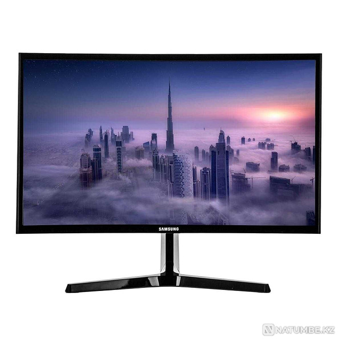 Selling a curved monitor in perfect condition (24 inches). Almaty - photo 1