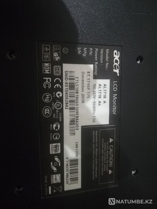 Продам монетор acer Алматы - изображение 2