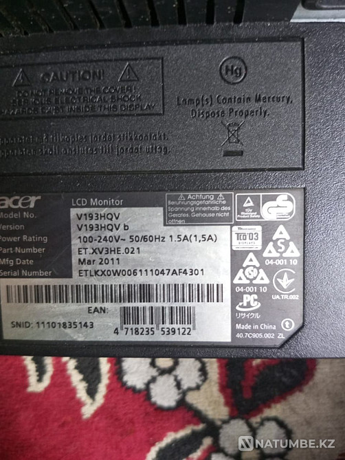 Selling Acer monitor Almaty - photo 2